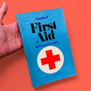 Vintage 1973 Red Cross First Aid & Personal Safety Book Illustrated Guide